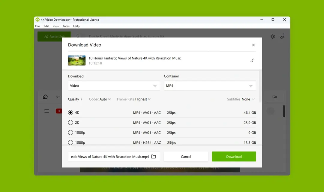4K Video Downloader Plus for MacOS