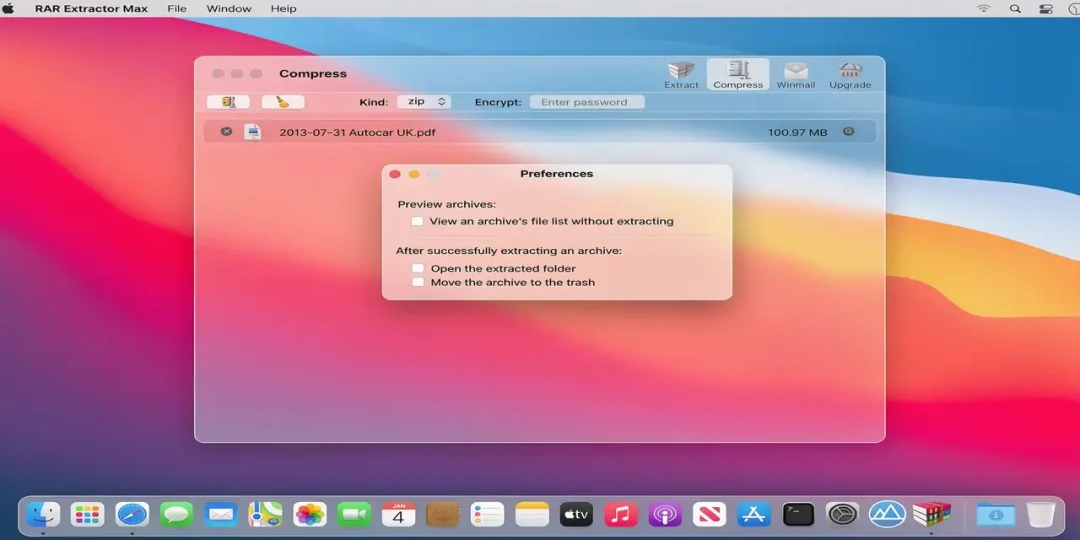 RAR Extractor Max – Unzip File 13.9.6 for macOS Download screenshot
