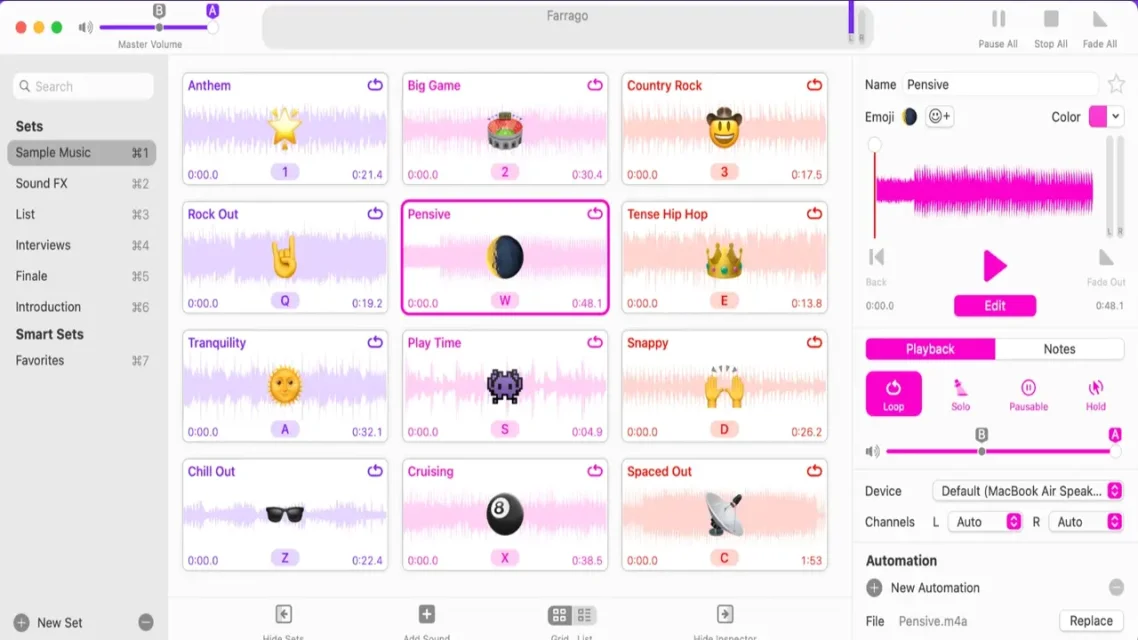 Farrago 2.2.0 for Mac Free Download screenshot
